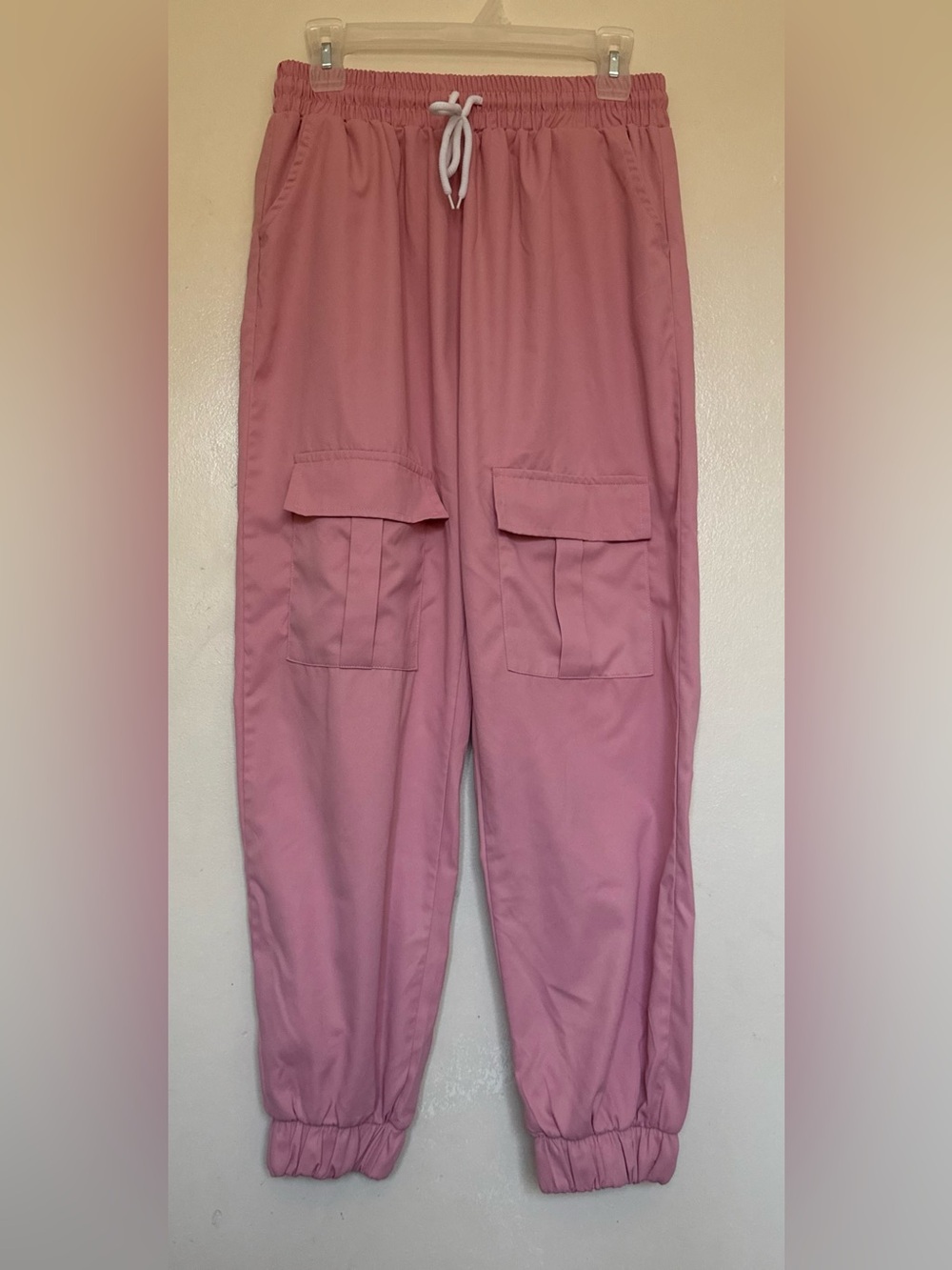 Pink Cargo Pocket Trousers